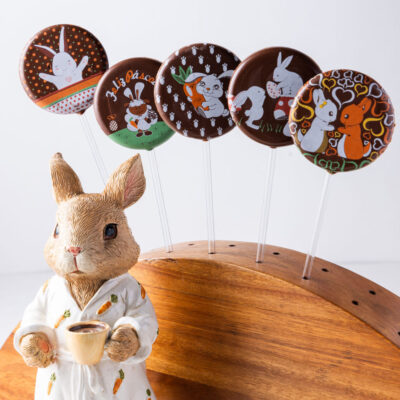 Pirulito de chocolate da Páscoa